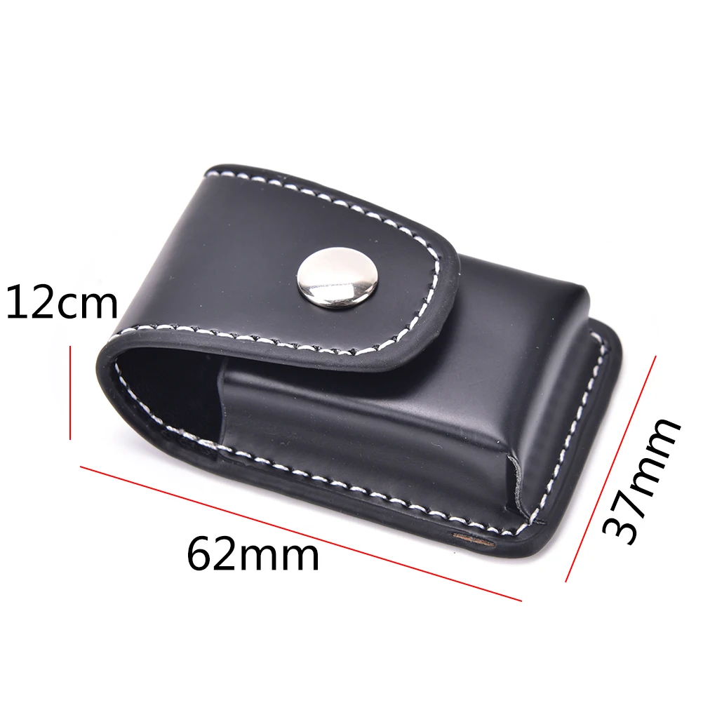 1PCS Black Windproof Cigarette Lighter Pouch Case Box Holder With Belt Loop Waist Bag