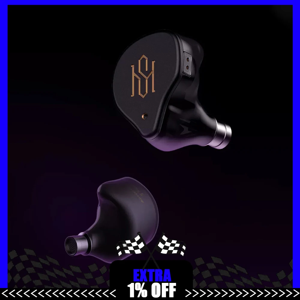 SIMGOT SuperMix5 Wired Headset Composite Double Acting Iron Unit E-sports Headset Five Element Matrix Acoustic Architecture Gift