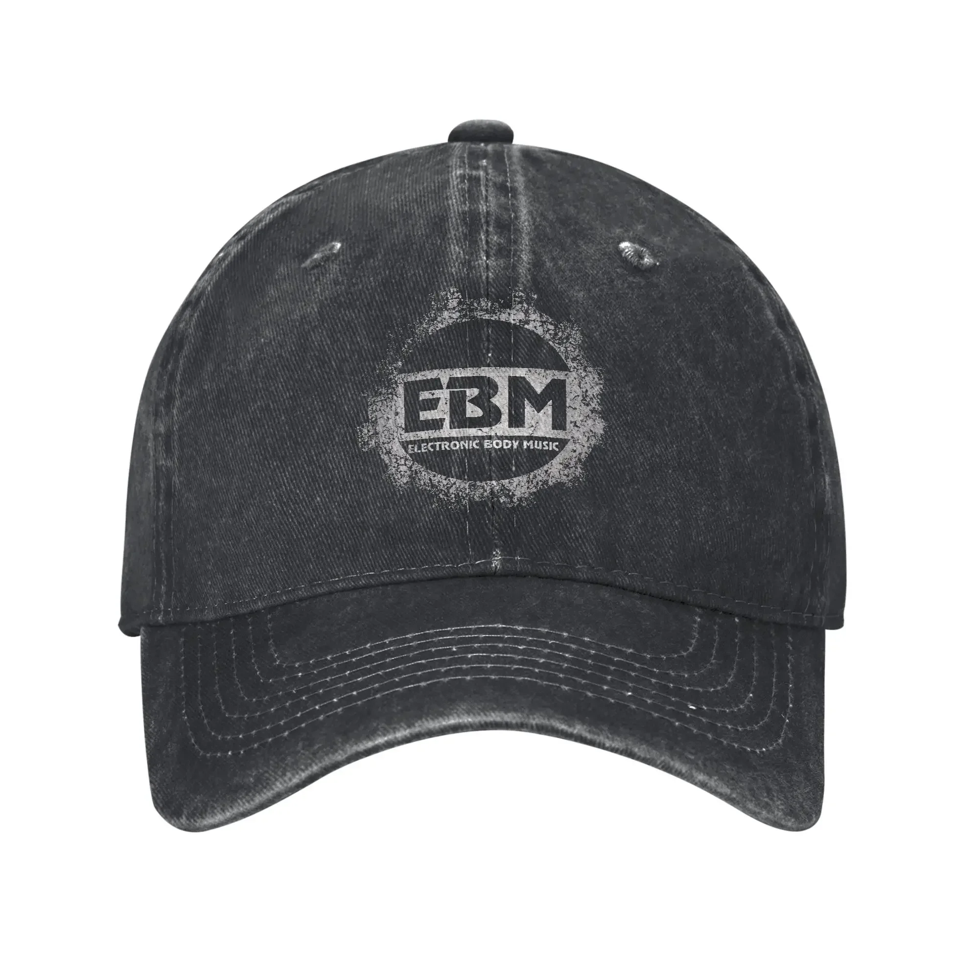2026 EBM Electronic Body Music Grunge Unisex Baseball Cap  Distressed Denim Caps Hat Fashion Outdoor Workouts Gift Snapback Cap