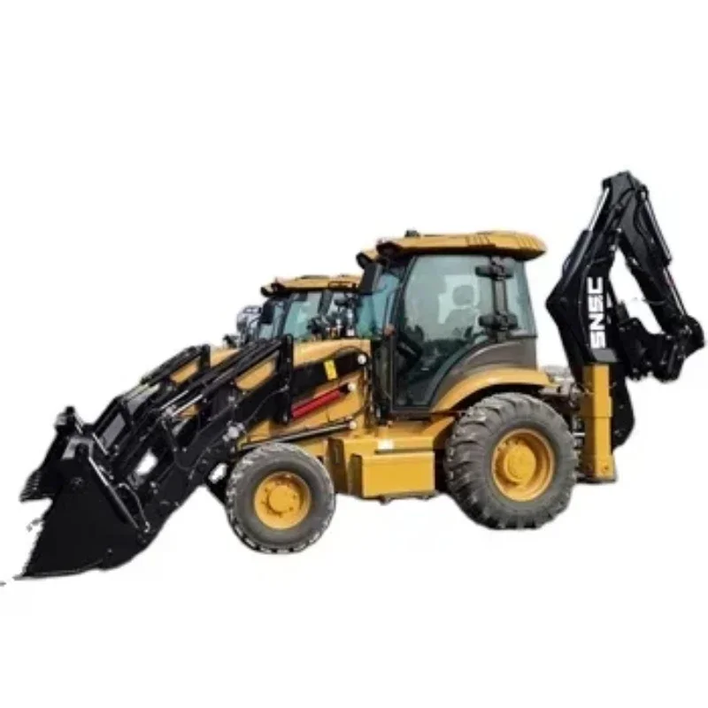 Cheapest 388 Machinery Twobale 4X4 Small Wheel Backhoe Loader