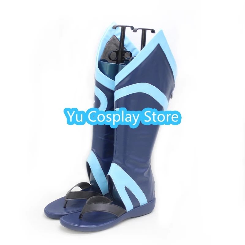 Spiel lol Spirit Blossom Riven Cosplay Schuhe Pu Lederschuhe Halloween Karneval Stiefel Cosplay Requisiten nach Maß