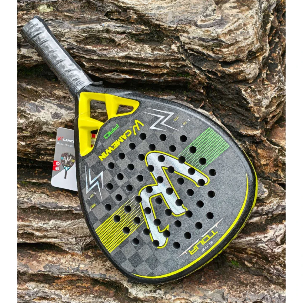Camewin Padel Racket 18k Carbon Surface Professional Tennis Racket Carbon Fiber Increased control and stability with Tennis Bag view 5