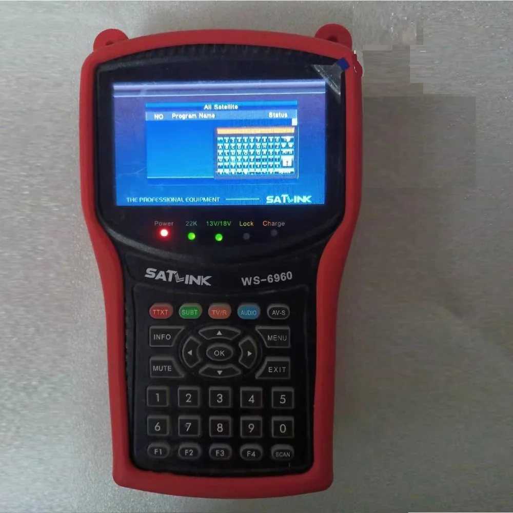 Satlink WS-6960 DVB-S DVB-S2 HD Satellite Signal Finder Meter WS6960 Digital TV Signal Detector