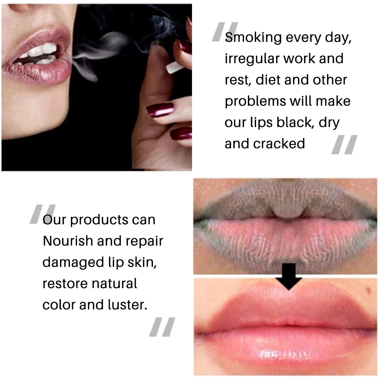 Black Moisturizer Lip Balm Treatment Remove Dark Smoke Lips Lip Care Whitening Moisturizer Nourishing Essence Skin Care