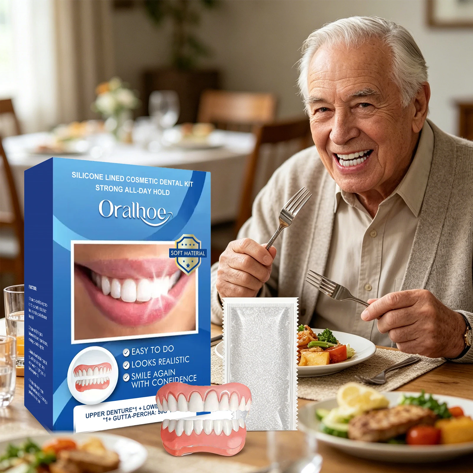 Siliconen gevoerde cosmetische - Teeth Whitening Instant recensie en prijs