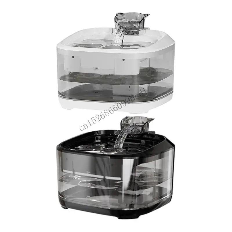 

11UA Quiet Cats Water Fountain 5L Automatic Circulation Filtration USB Powered Pet Drinking Bowl For Various Pet Household