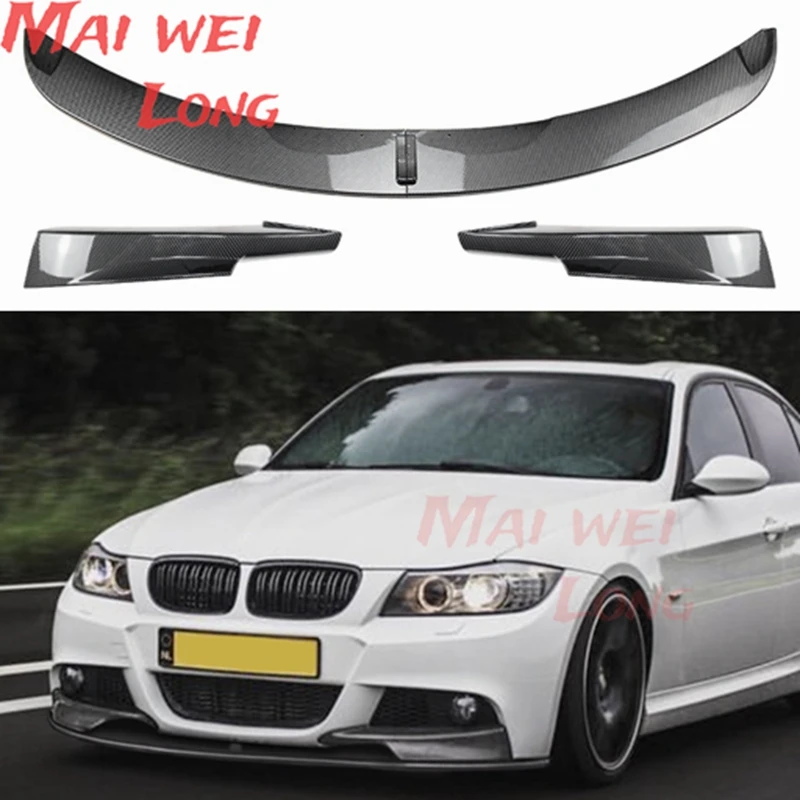 

For BMW 3 Series E90 E91 320i 325i 330i 2005-2008 Car Front Bumper Lip Spoiler Diffuser Splitters Body Kit Aprons Cover Guard
