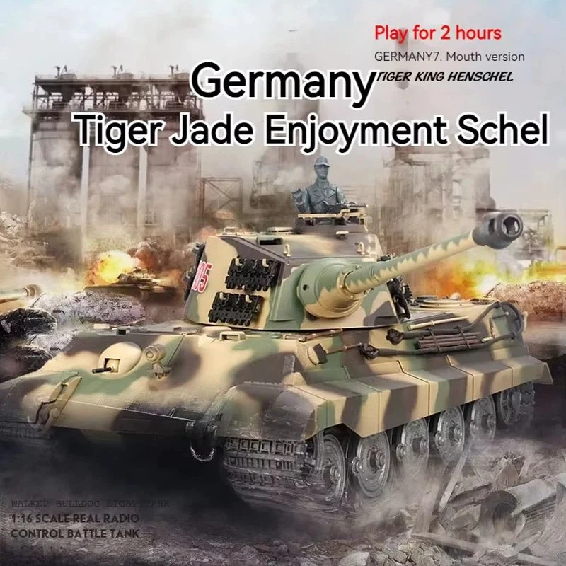 

Henglong 3888A Tiger King танк с дистанционным управлением 1/16 металлический игрушечный автомобиль профессиональная электрическая гусеничная внедорожная военная модель танка