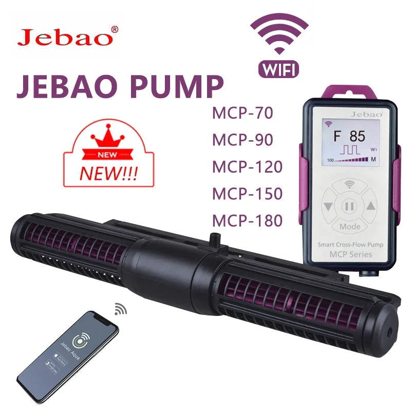 

ForJebao jecod Marine Aquarium wifi Wave Maker cross flow wave pump MCP-70 MCP-90 MCP-120 MCP-150 MCP-180 ECP 50 70