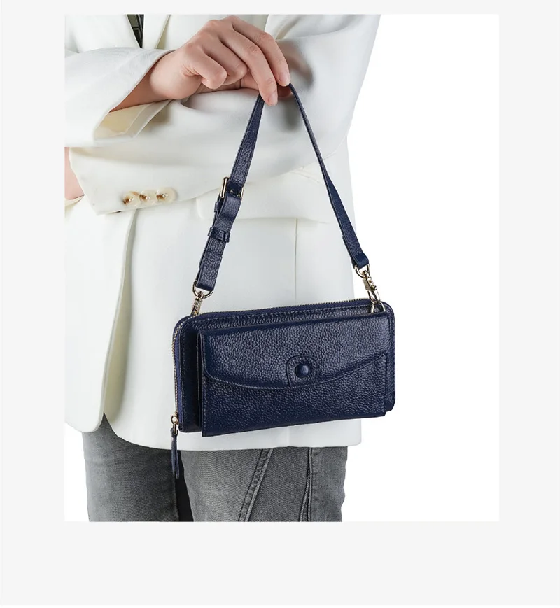 Multifunktionale Echtleder-Geldbörse 2026 Neue Kartenhalter-Damenbörse Modische Damen-Abendclutch aus Rindsleder – Detail 2
