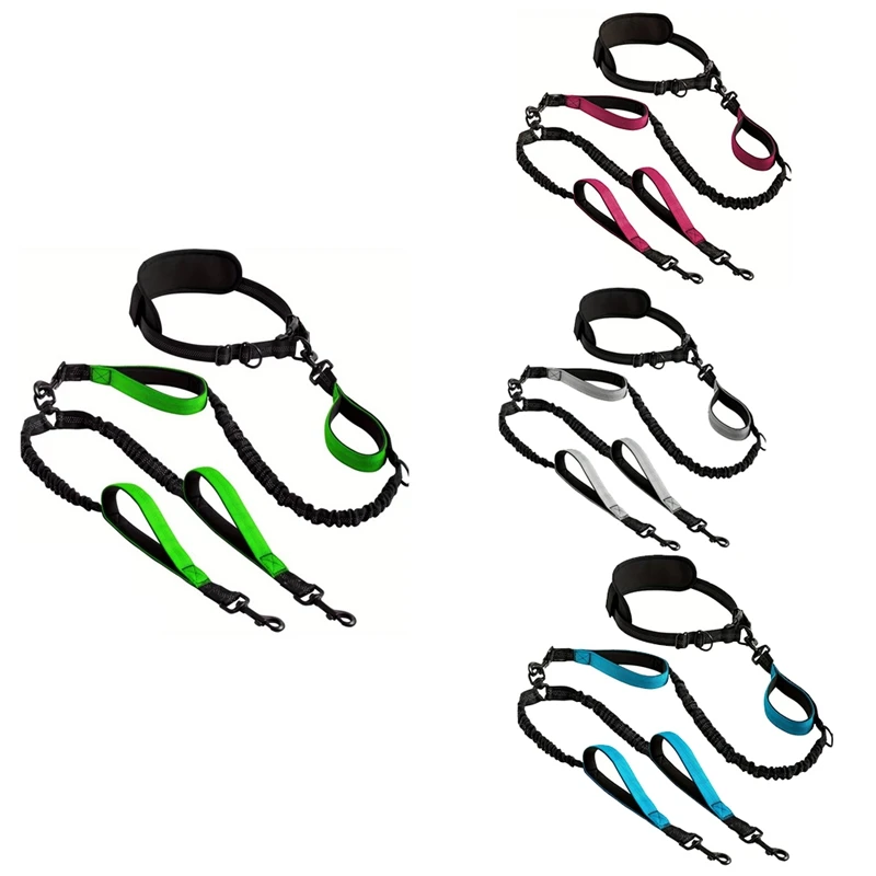 

Reflective Dual Dog Leash For 2 Dogs Padded Handles Dual Dog Leash For Medium Large Dogs Training Jogging Running