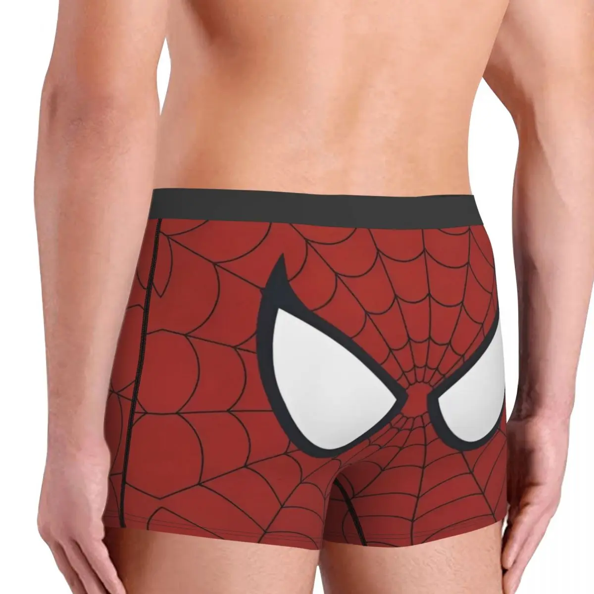 Custom Spider-Man Comic Web Cool Boxers Humorous Underwear Cartoon Anime Comfortable Boxer Shorts Gag Gift For Man Underpants