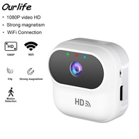 Ourlife Action Camera 1080P 2.4G WiFi Smart Home Security Camera Monitor Camcorders Video Surveillance Camera Bicycle Helmet