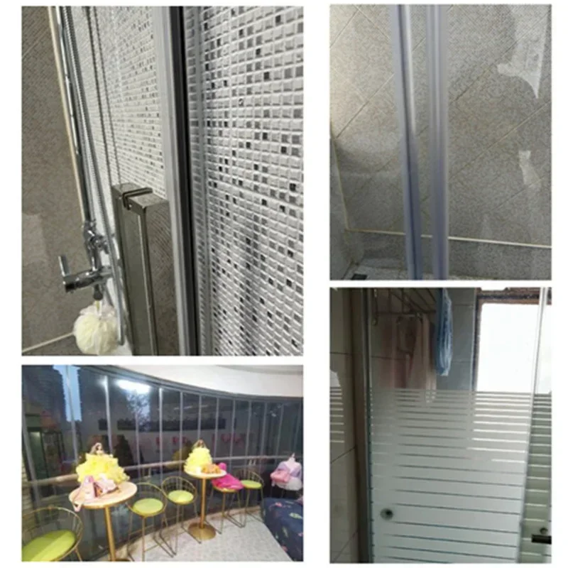 2 stücke PVC Gummi glas tür abdichtung streifen 4 zu 12mm rahmenlose Bad Dusche Bildschirm Dichtung Lücke fenster Tür weathers wasser stopper