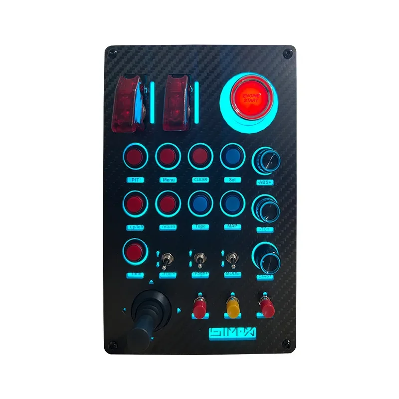 Sim Racing RGB Dashboard Control Box, Racing Simulator Central Control Box, Compatible with Thrustmaster, Simagic, Fanatec