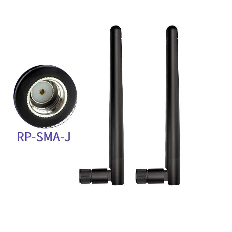 

2pc Single Band WIFI Antenna 3dBi 2.4G Wireless Rransmitter RP SMA Male Amplifier Receiver AP WLAN Router Adapter Singal Booster