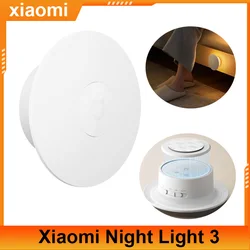 Xiaomi Mijia Night Light 3 Version Motion Sensor Adjustable Brightness Smart Human Light Sensor Night Lamp 600mAh Rechargeable