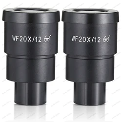 WF20X/12mm WF20X Wide Field Eyepieces Dia 30mm Mount Microscope Accessorie For Binocular Trinocular Stereo Microscope