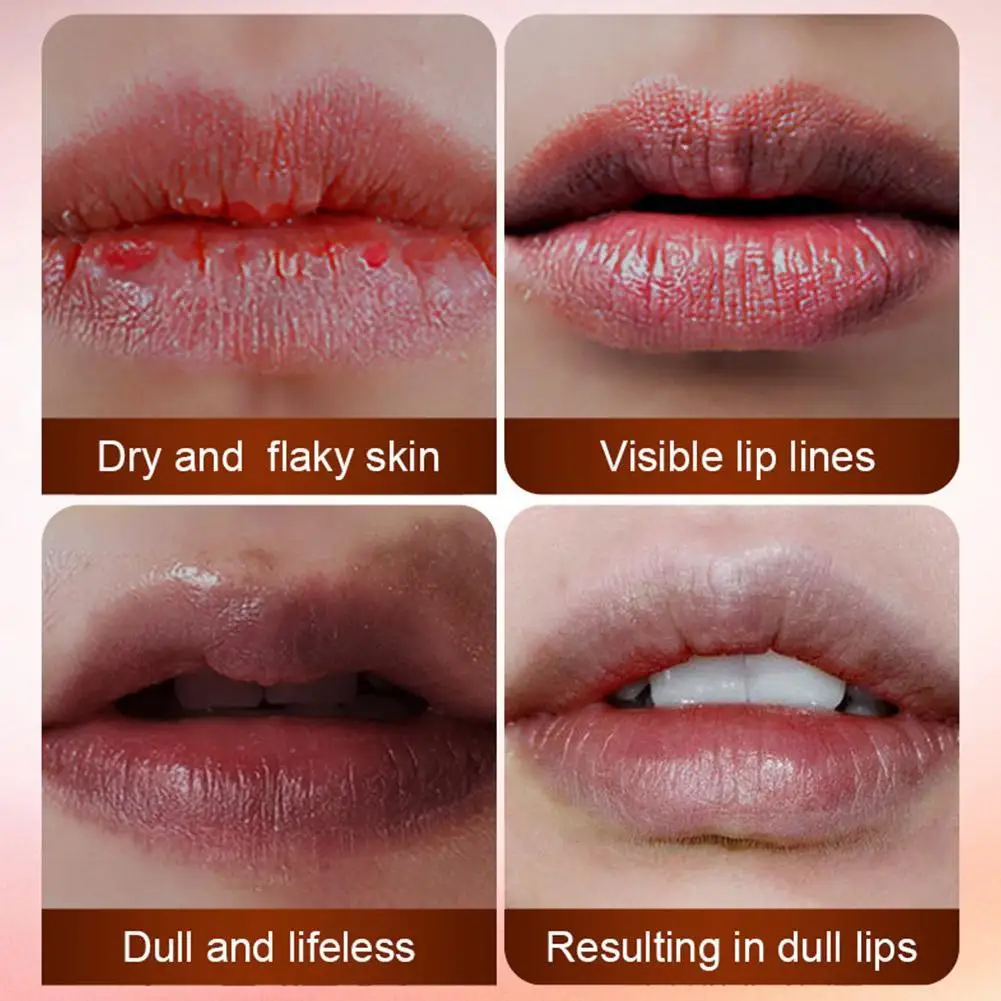 Bálsamo labial Iced Americano com cafeína, cuidados labiais refrescantes e rechonchadores para lábios secos, antirrugas e reparos, hidratante labial