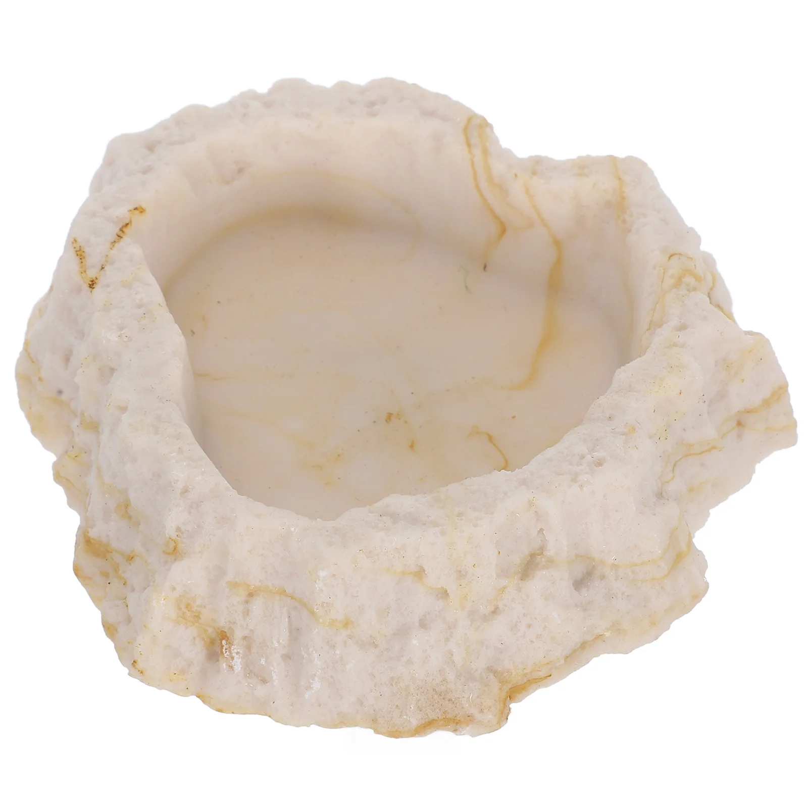 

Natural Rock Reptile Water Bowl Feeding Dish for Corn Snake Bearded Dragon Lizard Frog Scorpion Terrarium Feeder