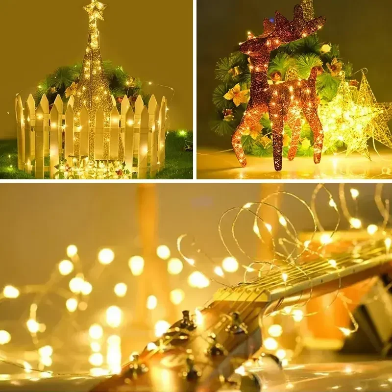 LED Solar Light Outdoor Garden Fairy String Light Led Twinkle Waterproof Lamp for Christmas Patio Tree Party 6m/12m/23m/33m Pond