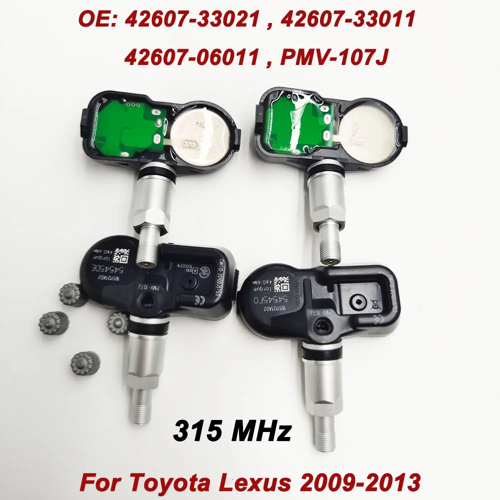 42607-33021 42607-33011 42607-06011 PMV-107J FOR 2009 2010 2011 2012 2013 TOYOTA COROLLA 315MHz TIRE PRESSURE SENSOR TPMS LEXUS