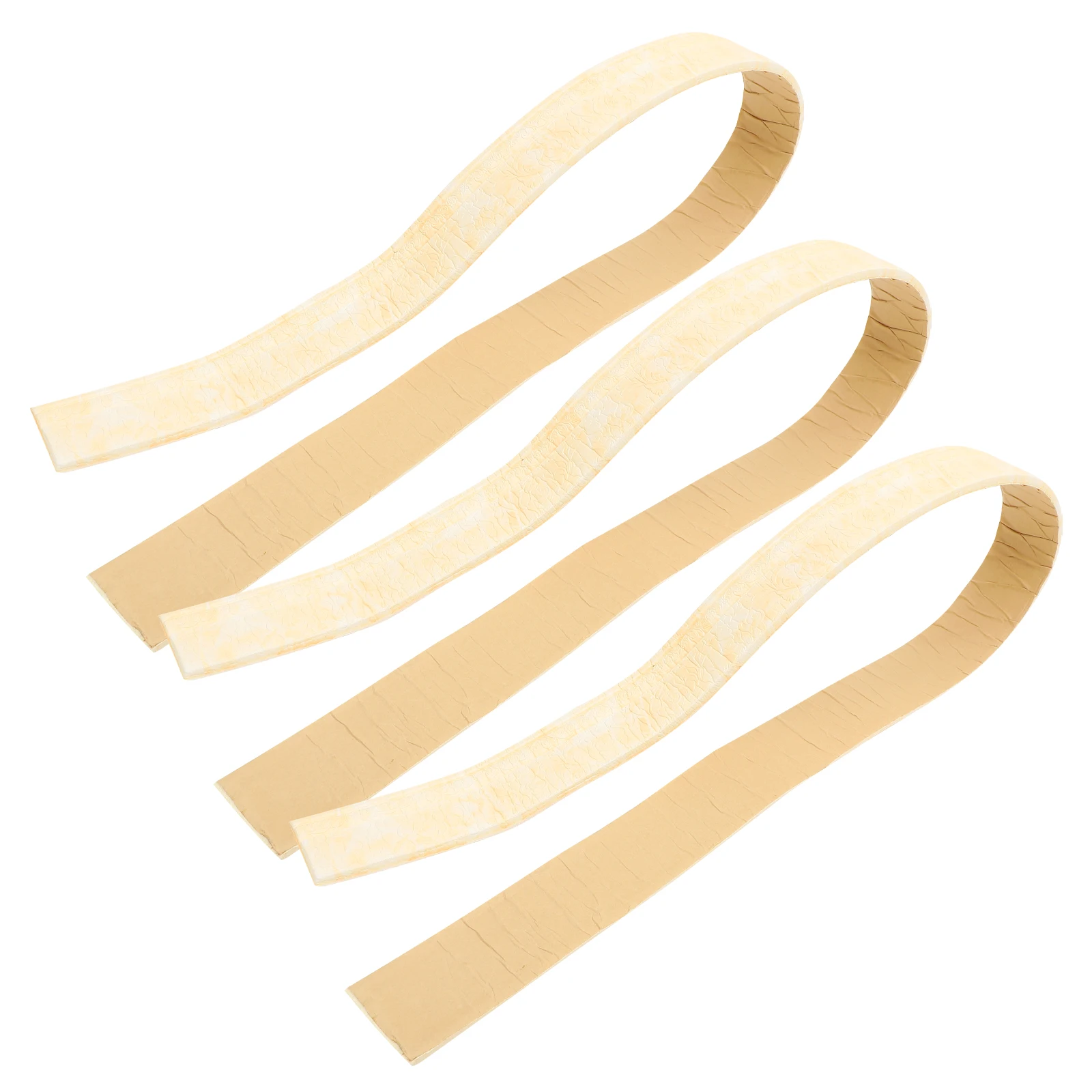 

3pcs 3D Embossed Wall Skirting Border Waterproof Removable Adhesive Sticker For Kitchen Bathroom Living Room Bedroom
