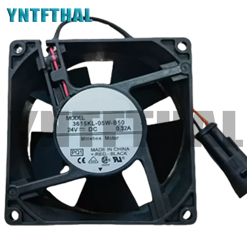 New 3615KL-05W-B50 0.32A 24V 2Pin  3615RL-05W-B59 3Wire DC 24V 0.32A 90x90x38mm 9038 9cm Cooler Fan