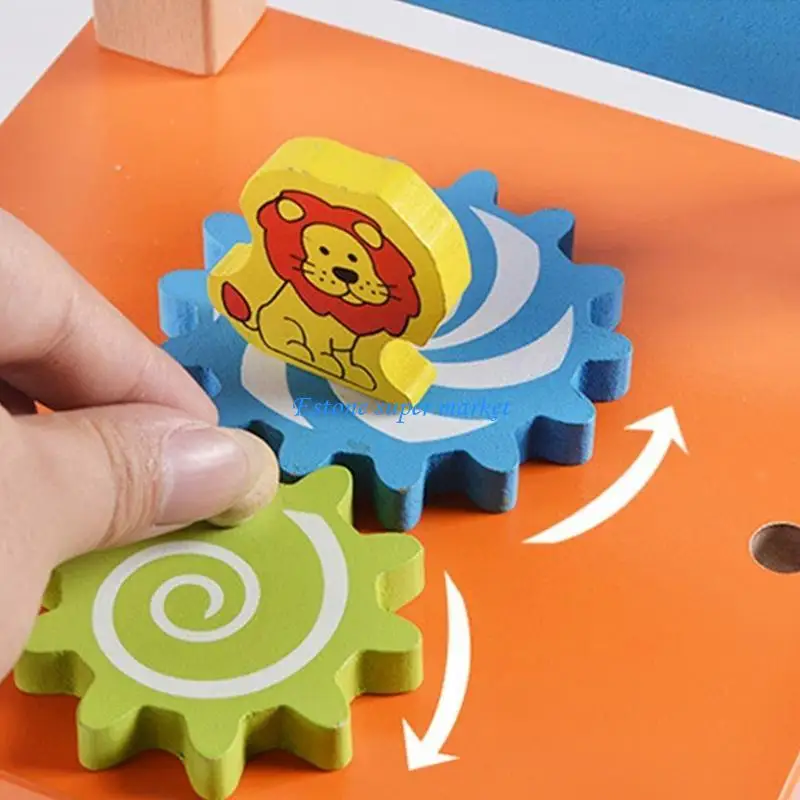 090B لعبة بناء جذعية خشبية إبداعية لتعلم رياض الأطفال مع/