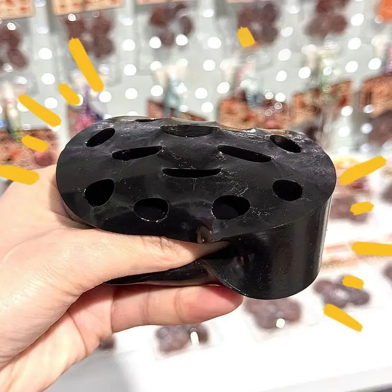 Juguete antiestrés de rebote lento, dispositivos suaves en forma de carbón para todas las edades, relajación y diversión, compañero portátil, juguete para apretar para niños y niñas