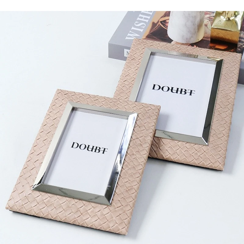 Creativity Flannel Weave Framed Art 6/7 Inch Photo Frames Figures Portrait Picture Frame TV Cabinet Desk Decoration Ornaments
