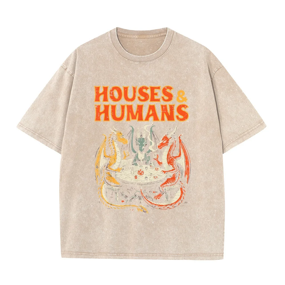 Gaming Houses Humans Funny RPG Parody Gamer Men Boys Kids T-Shirt Men's Short Sleeve Tee New In Tops & Tees High Quality Cotton