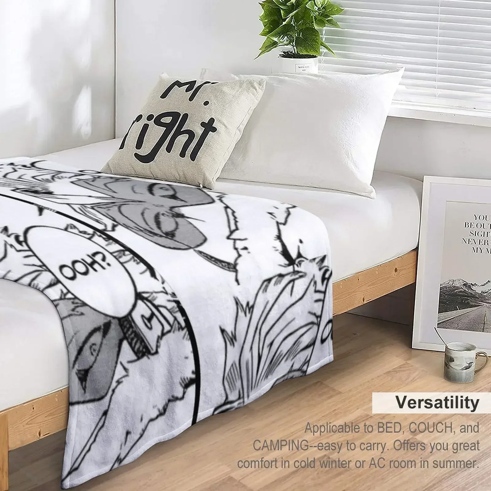 Bnha Hawks Throw Blanket Thin Tourist Soft Beds Shaggy Plaid on the sofa cosplay anime Blankets - view 5