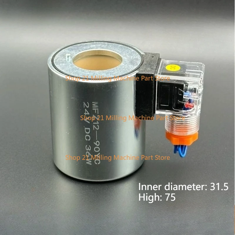 

1PC Solenoid valve coil MFB12-90YC/MFZ12-90YC Inner hole 31.5mm, length about 75