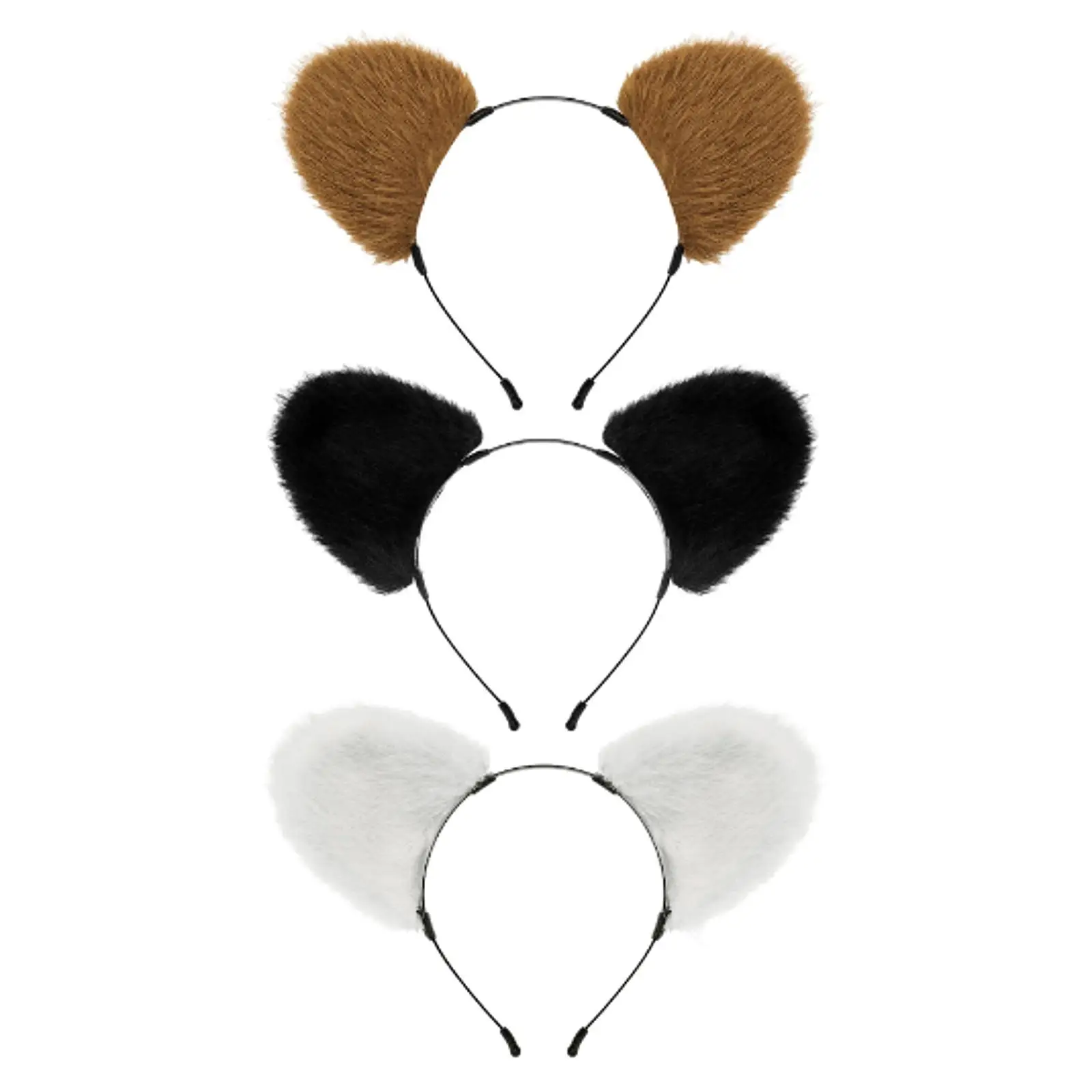 Bear Ears Headband Cosplay Cartoon Headpiece for Prom Carnival Night Club