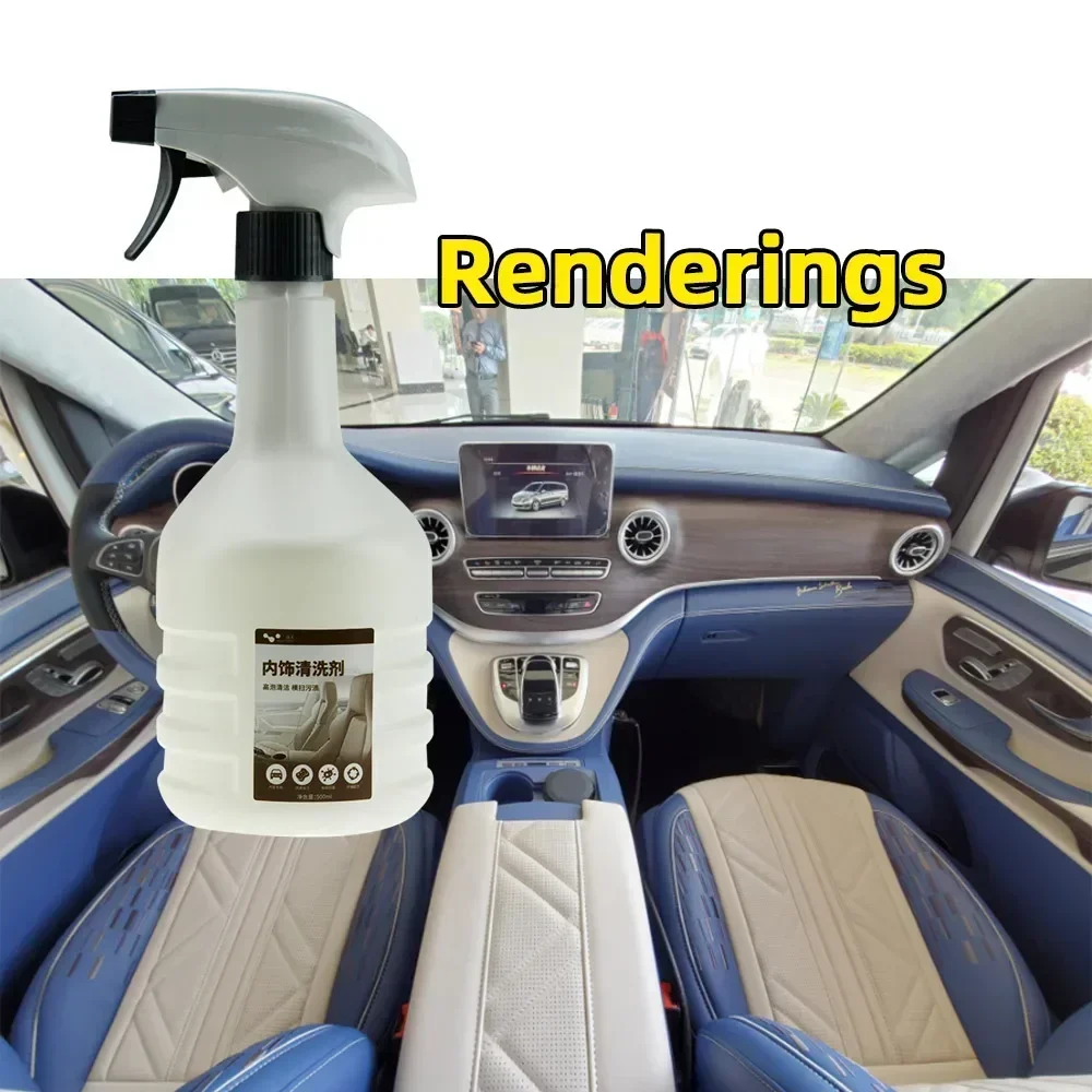 500ml Foam Cleaner Spray Multi-purpose Anti-aging Cleaner Tools Car Interior Home Cleaning Foam For Car Interior Leather Clean