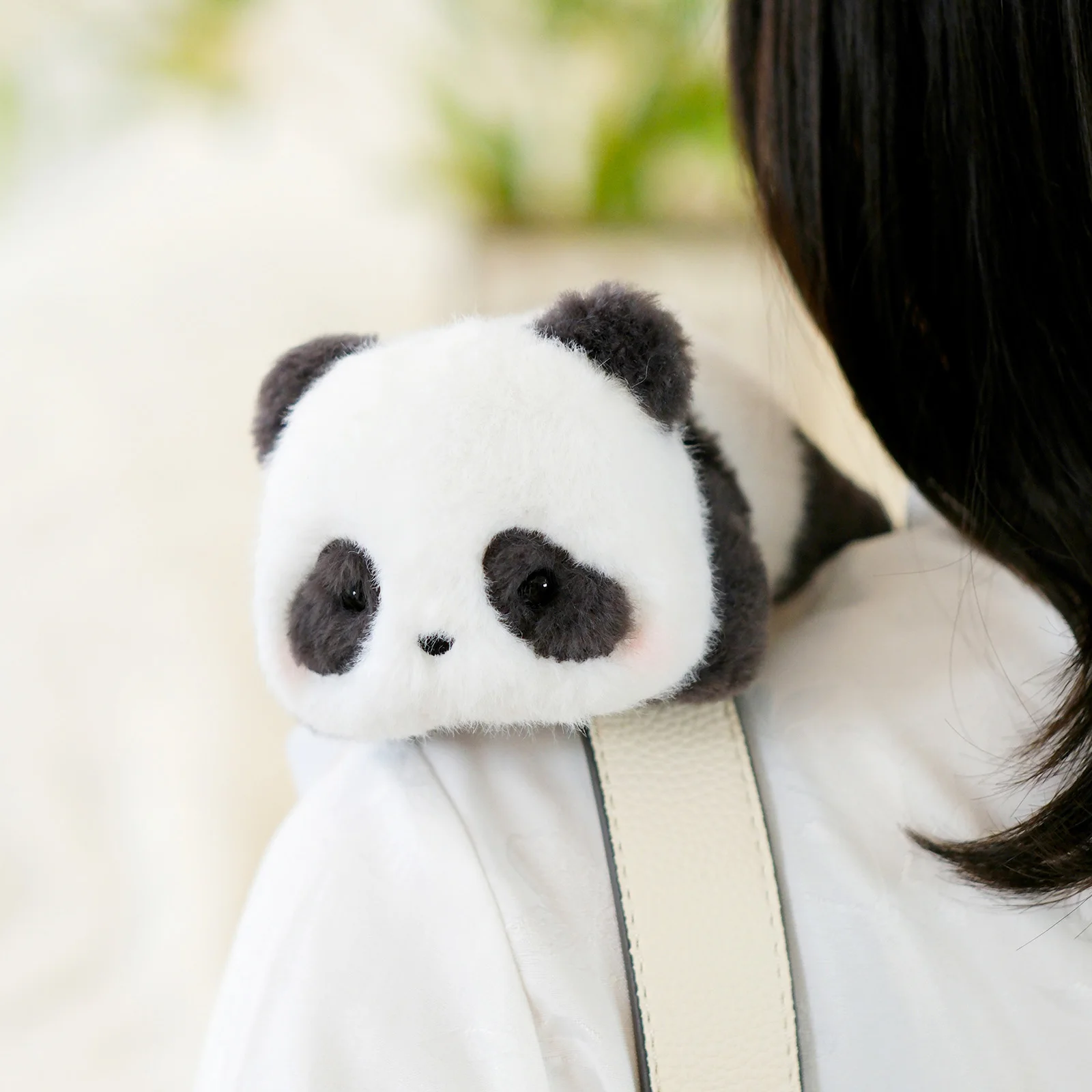 52TOYS Panda Roll Shoulder Plush Toy, Panda Gift for Panda Fans, Cute Figures, Collectible Toy
