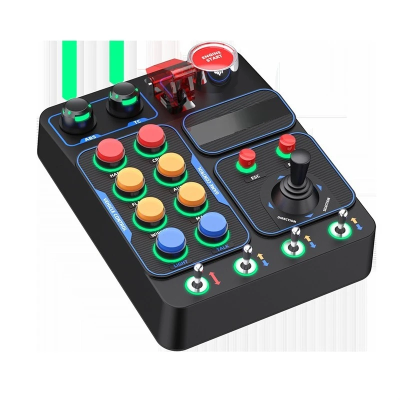 Racing emulator CB1 central control box multi-function button RGB lighting special effects European truck emulator