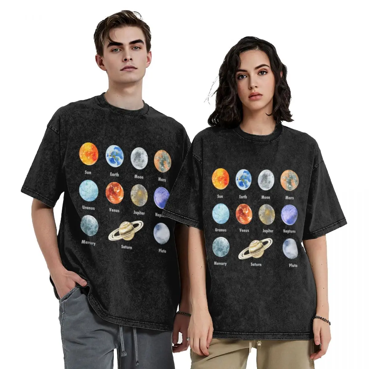 

Planets of The Solar System T-Shirt football t shirt cute tops custom t-shirts oversize t-shirts man mens graphic t-shirts