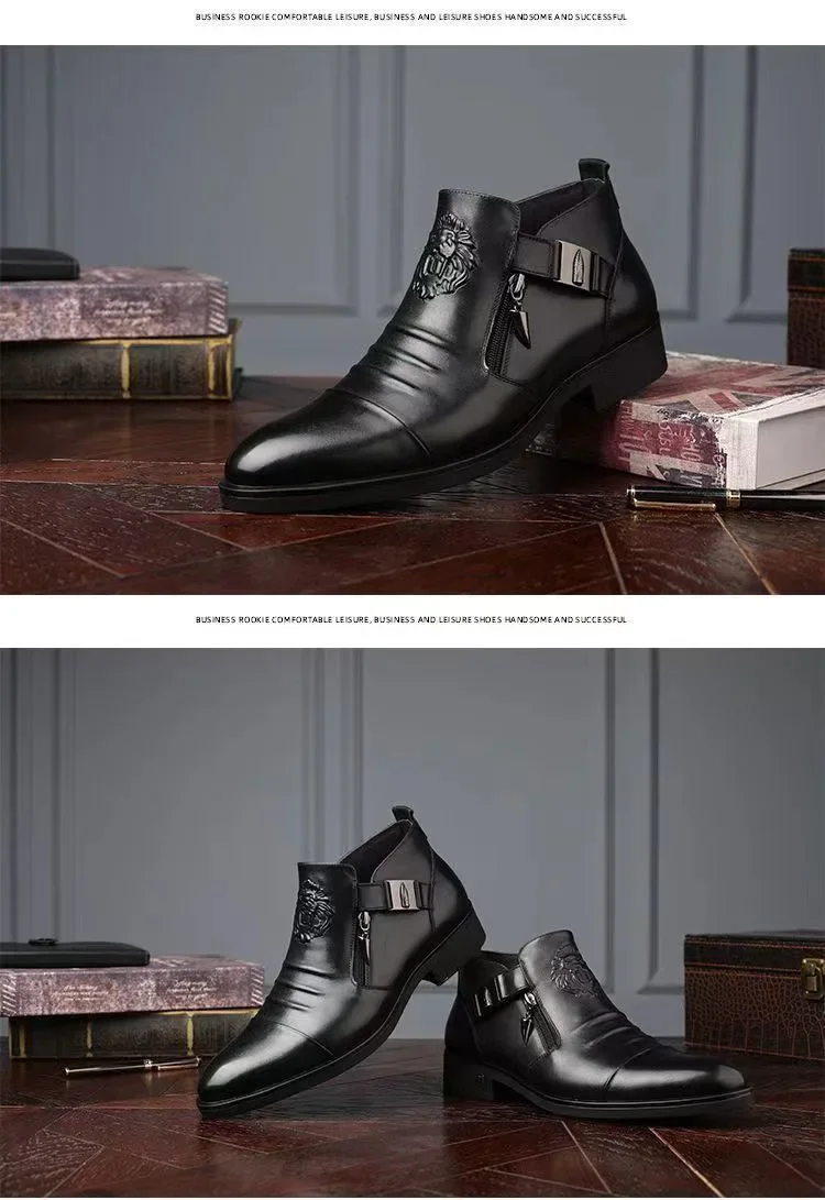 High Quality Plus Size 48 Men's Ankle Boots Leather Chelsea Dress Shoes 3 Sc98a6ac3a56844efb25ee6679c5d981em High Quality Plus Size 48 Men's Ankle Boots Leather Chelsea Dress Shoes
