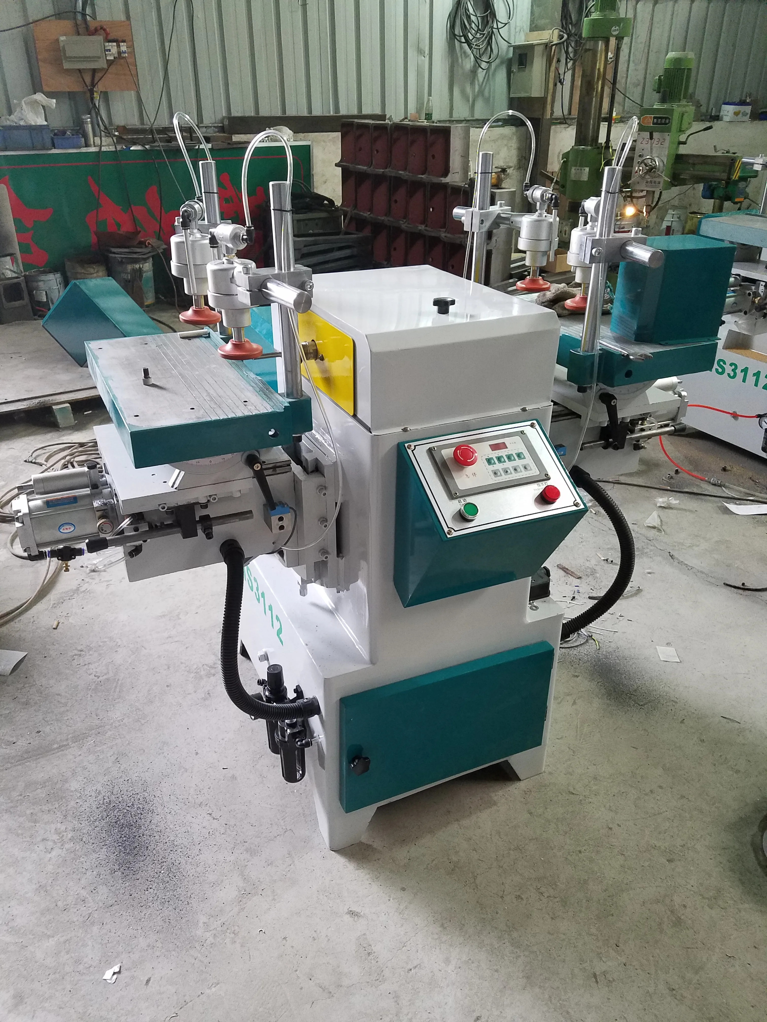 Horizontal Double End Woodworking Mortiser Chair Leg Hole Slot Making Chisel Tenoner Driller Machine