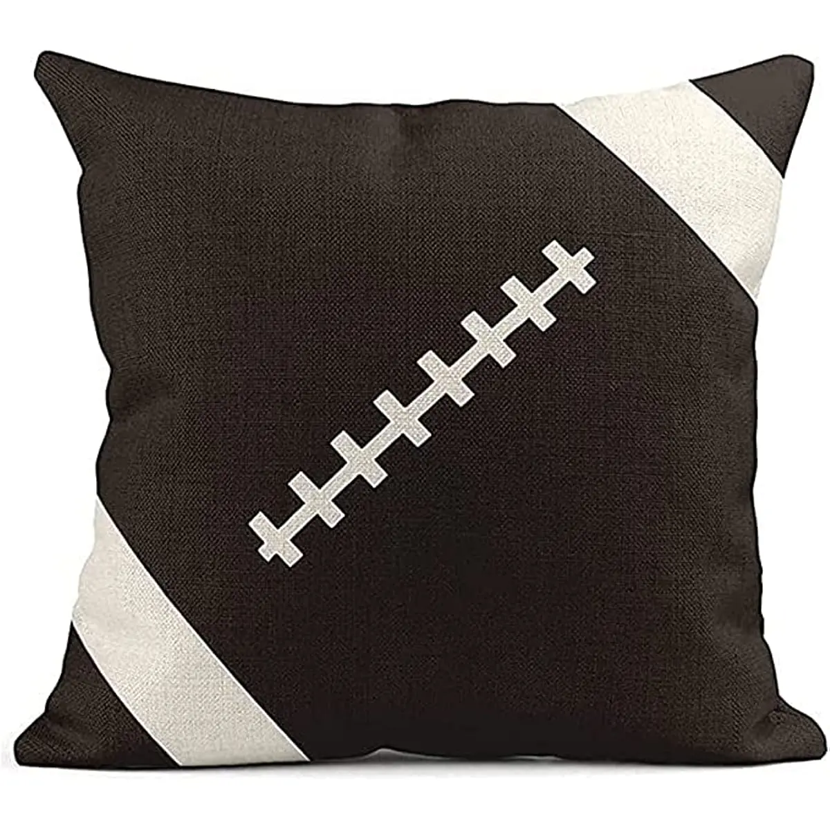 Funny Sports Throw Pillows Case Set of 4 Square Sport Game Pillowcase Soccer Baseball Football Home Decor 18X18 Inch Sofa Bed