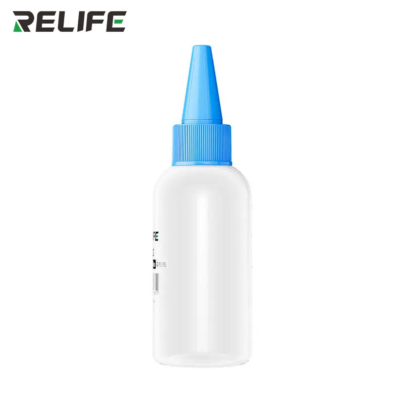 Frasco de plástico vacío de 50 ml RELIFE TB2 con aguja para dispensar pegamento de resina y soldadura 4