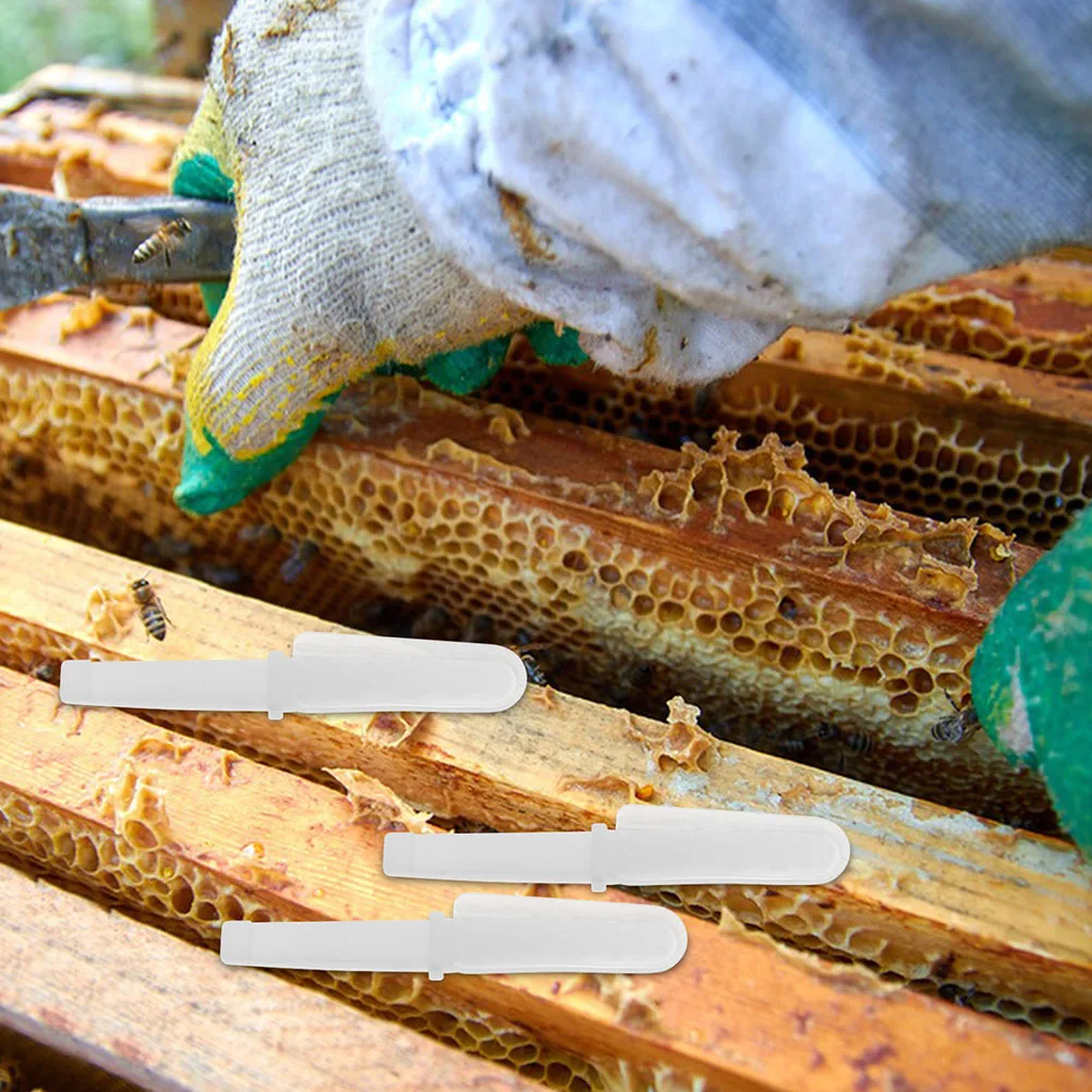 

12 Pcs Beekeeping Tools Equipment Pulp Taking Pen Plastic Honey Scraper Paste Extractor