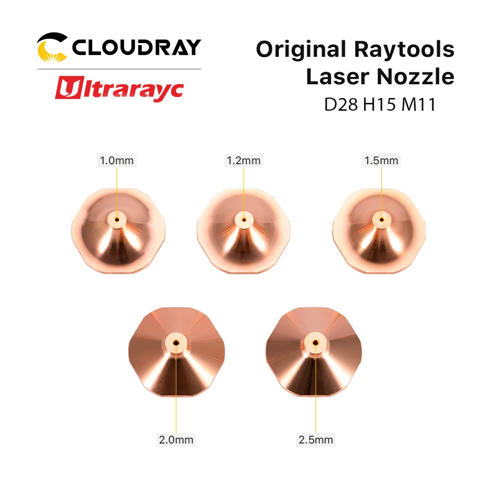 Oryginalna dysza laserowa Raytools Dia.28mm H15 M11 kaliber 1.2 do 1.8mm sześciokątny dla MS dysza tnąca laserowy dla BS04K BM114