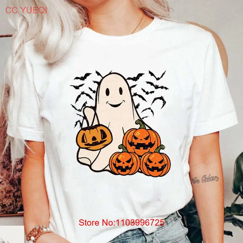 Ghost Halloween Shirt, Womens Halloween Shirt, Fall Shirt, Halloween Gift, Hallo