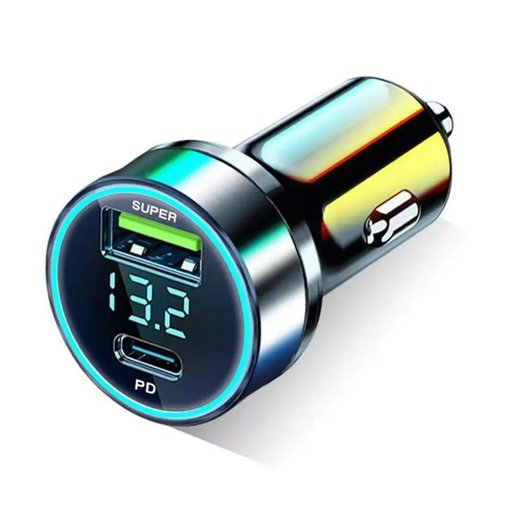 Caricabatteria da auto PD 20W adattatore di ricarica Super veloce tipo C USB 120W portatile per IPhone 14 Pro Max 13 12 11 IPad Airpods OnePlus