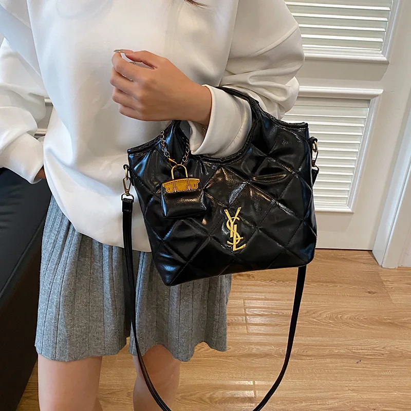 الخريف مبطن دلو حقيبة لوكس مقبض علوي محفظة للنساء تنوعا حقيبة كتف محكم حقيبة كروسبودي حقيبة ركاب الحد الأدنى ​