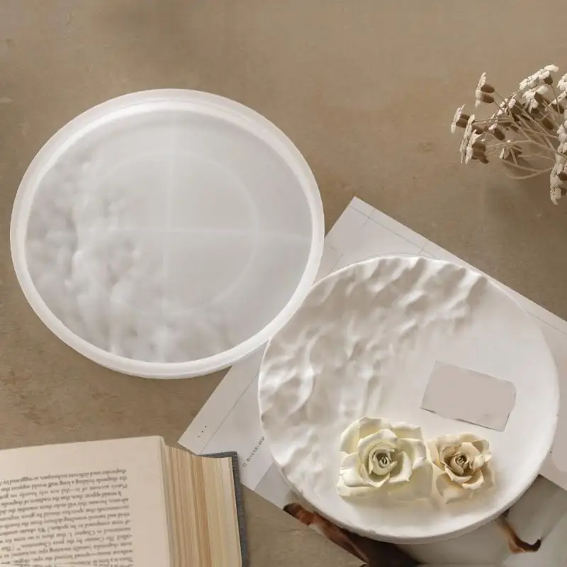  Versatile Silicone Mould for Designing Unique Sea Waved Textured Trays Suitable for Various Materials Decoration