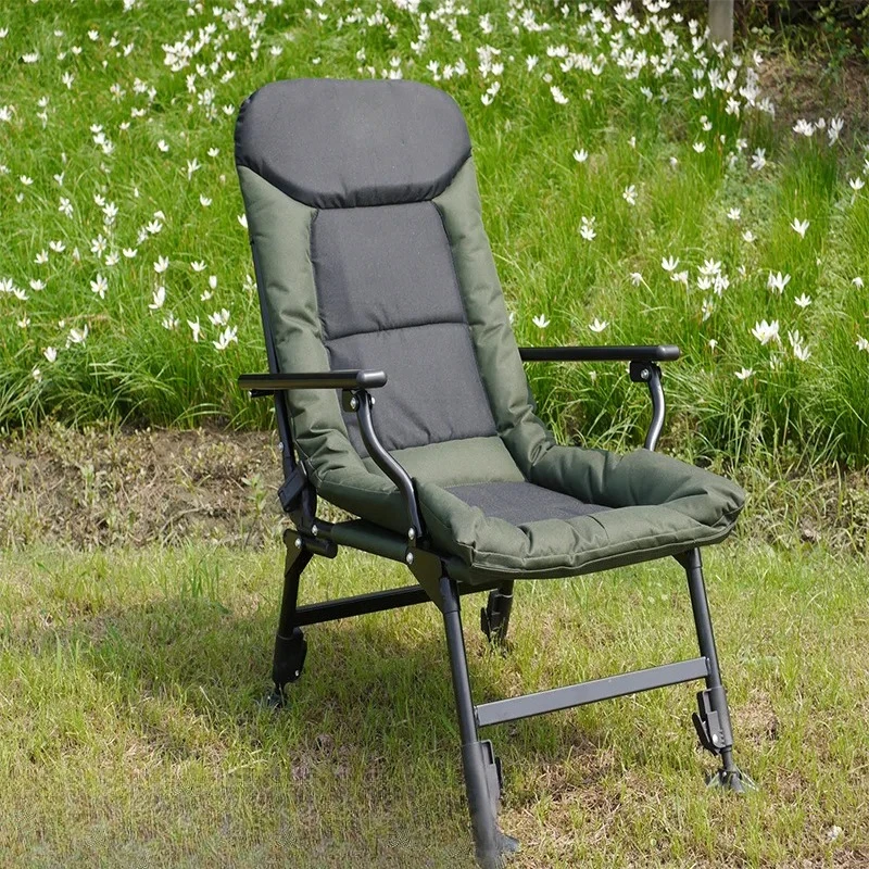 

Foldable Outdoor Fishing Chair-Waterproof Portable Camping Stool with Multi-Function Design, Lightweight Leisure Chair for Beach